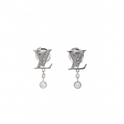 LOUIS VUITTON IDYLLE BLOSSOM DIAMOND LV EARRINGS Q96544